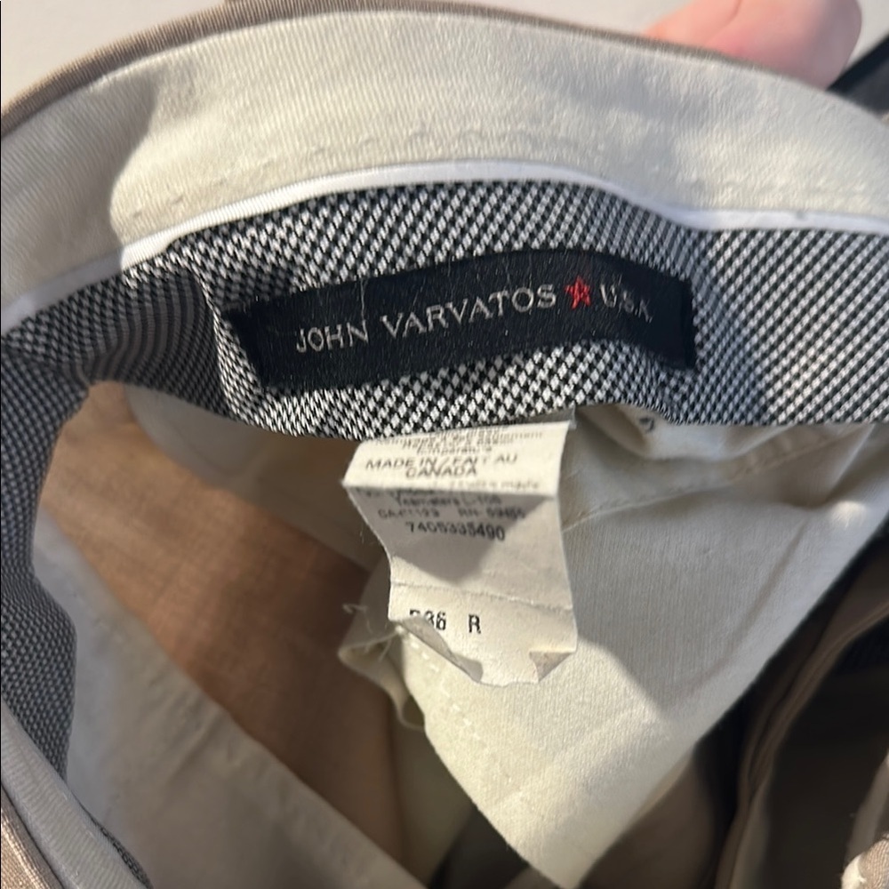 John Varvatos Men's Tan Pants - Picture 2 of 3